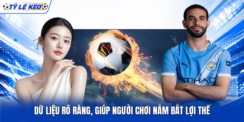 Dữ liệu rõ ràng, giúp người chơi nắm bắt lợi thế