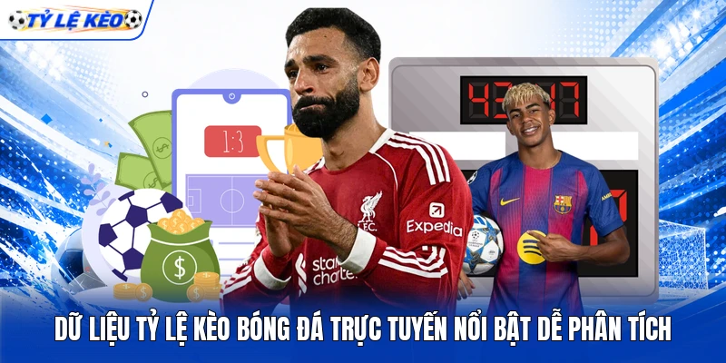 Dữ liệu tỷ lệ kèo bóng đá trực tuyến nổi bật dễ phân tích